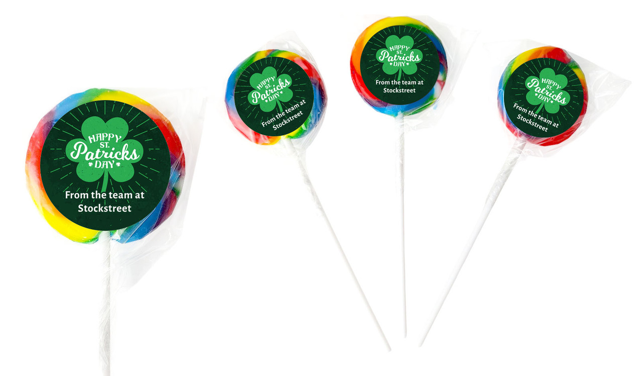 Shamrock Personalised St Patrick's Day Lollipop
