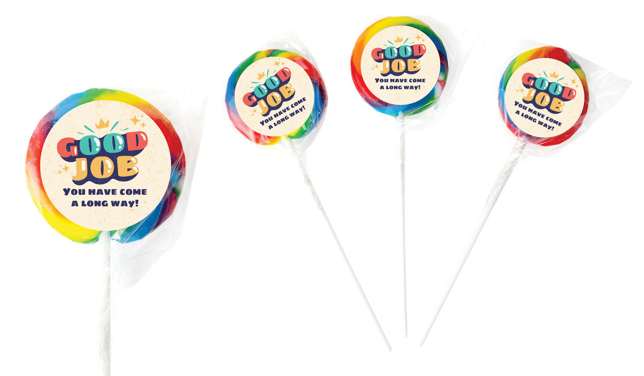 Old School Congratulations Personalised Lollipop