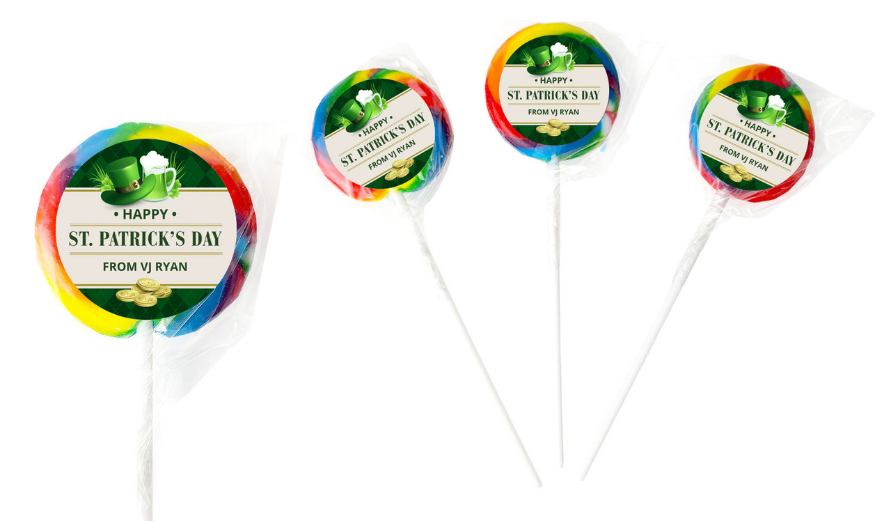 Argyle Personalised St Patrick's Day Lollipop