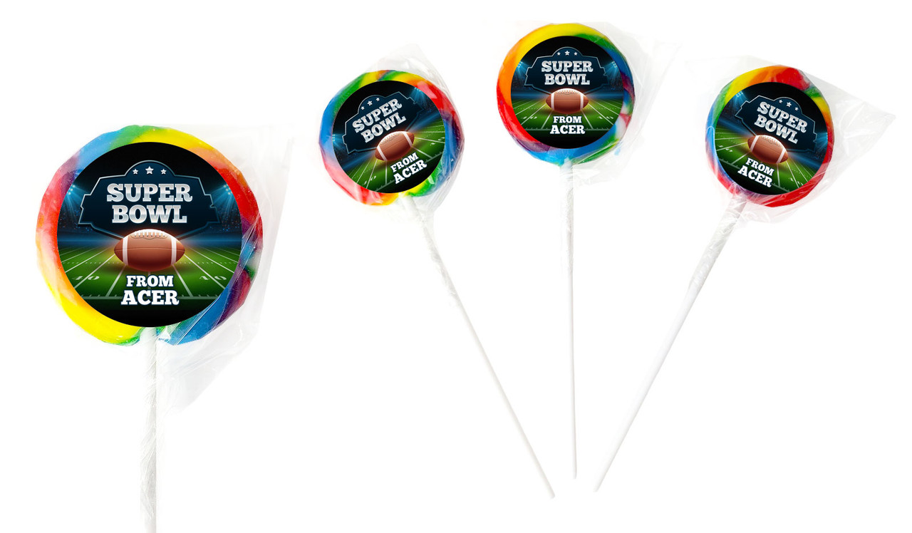 Super Bowl Personalised Lollipops