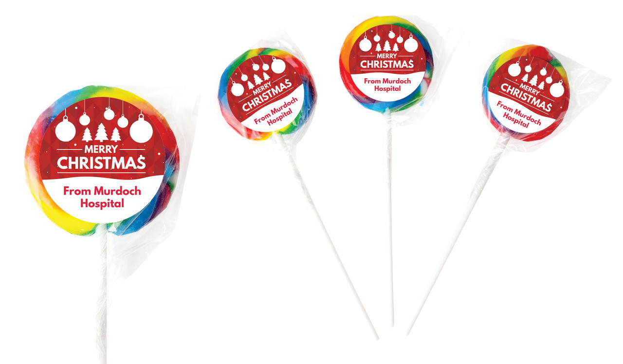 Corporate Christmas Personalised Lollipops