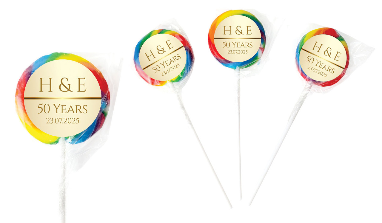 Add A Photo Anniversary Personalised Lollipops