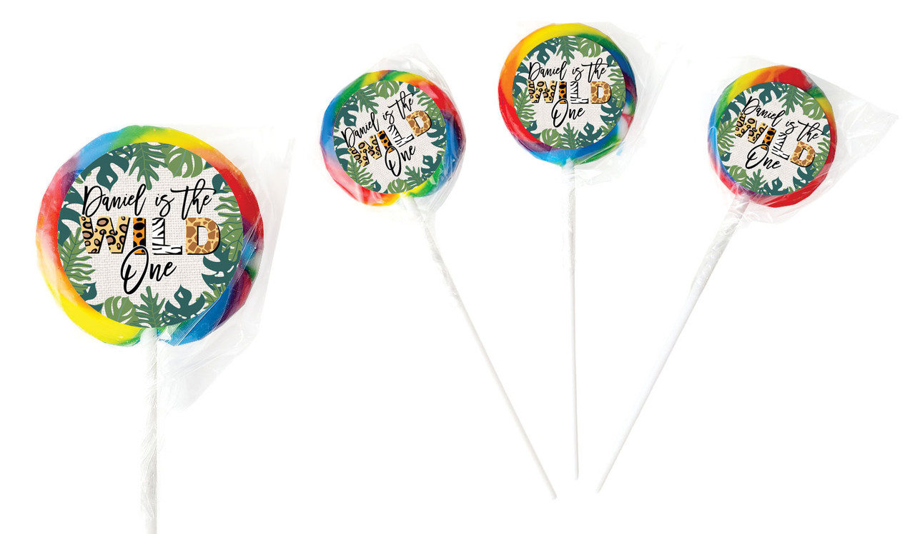 Wild One Personalised Lollipops - Australia's #1 Kids Party Supplies