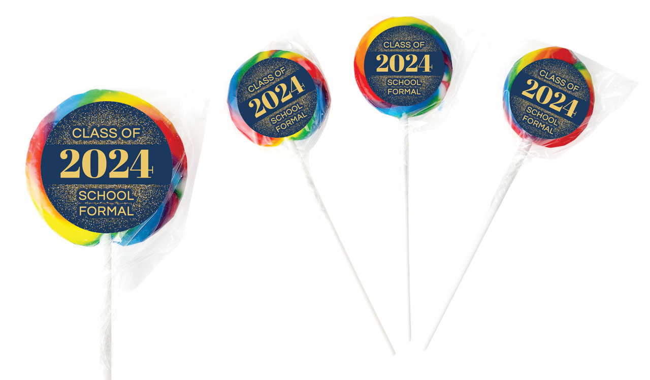 Confetti School Formal Personalised Lollipops