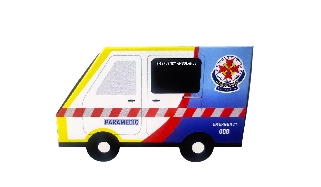 Side on view of Branded Ambulance Van Box