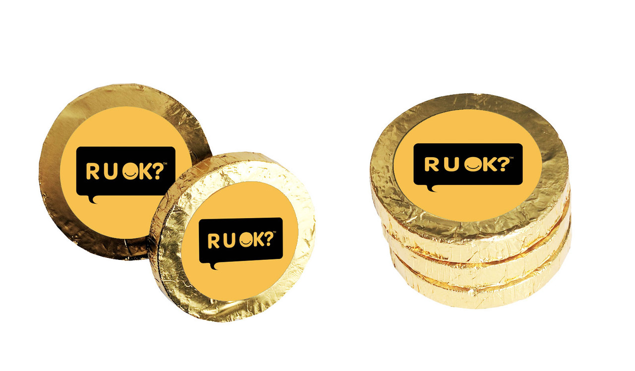 RUOK Day Custom Chocolate Coin