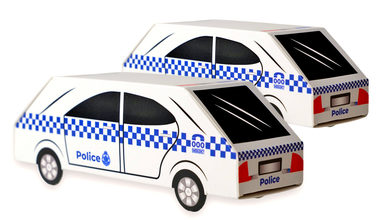 Branded Police Car Box 17cm