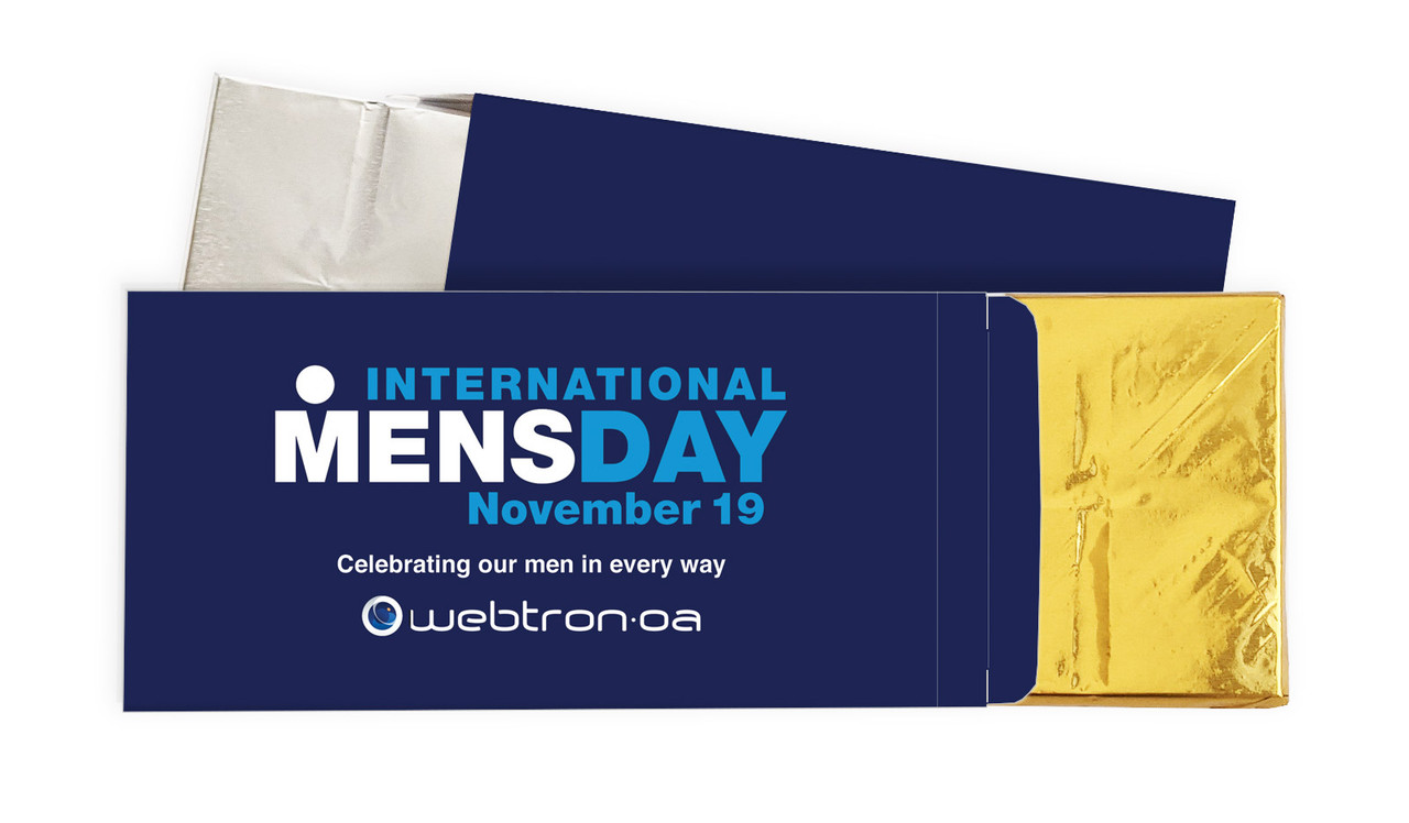 International Mens Day Personalised Chocolate Bar In A Box