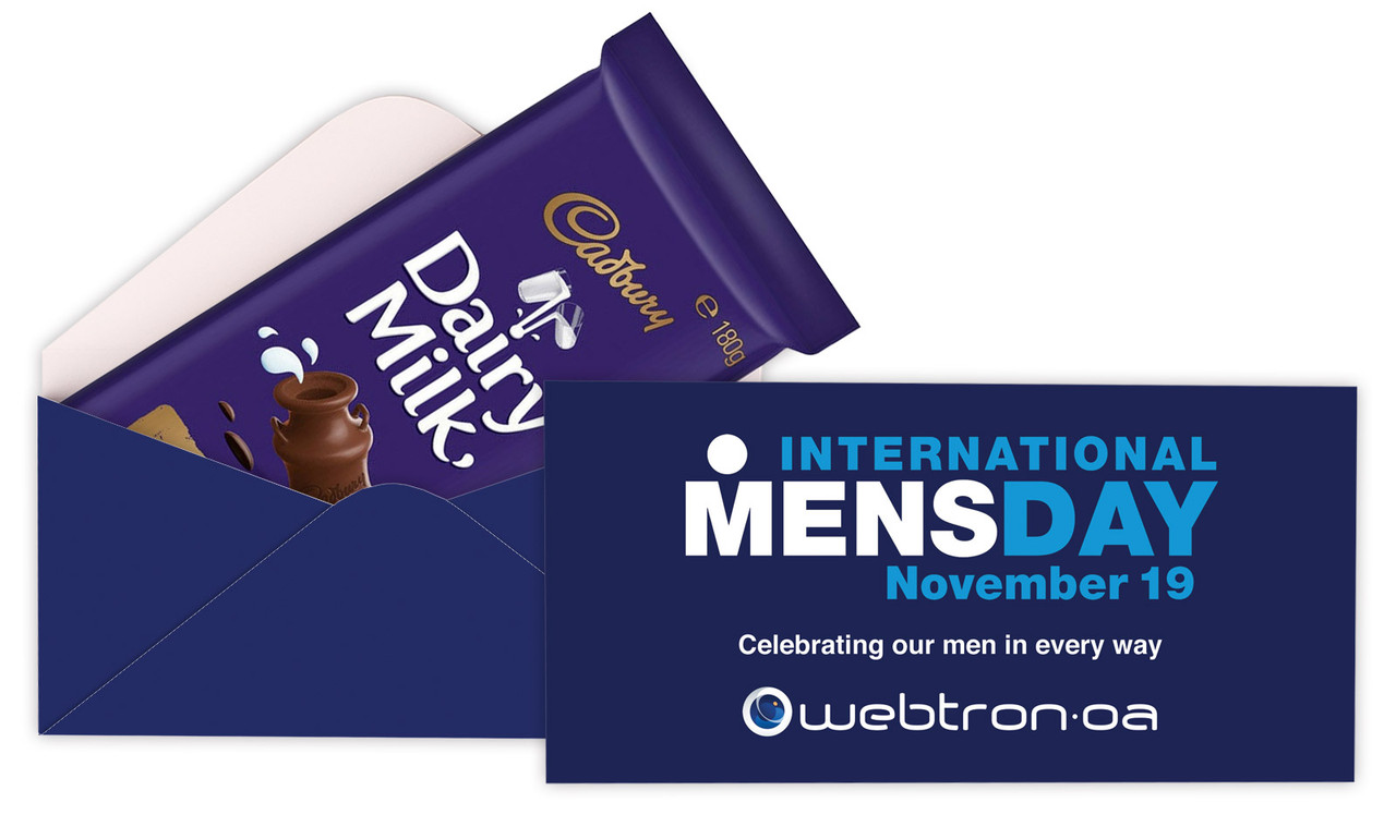 International Mens Day Personalised Cadbury Bar Box (Box Only)