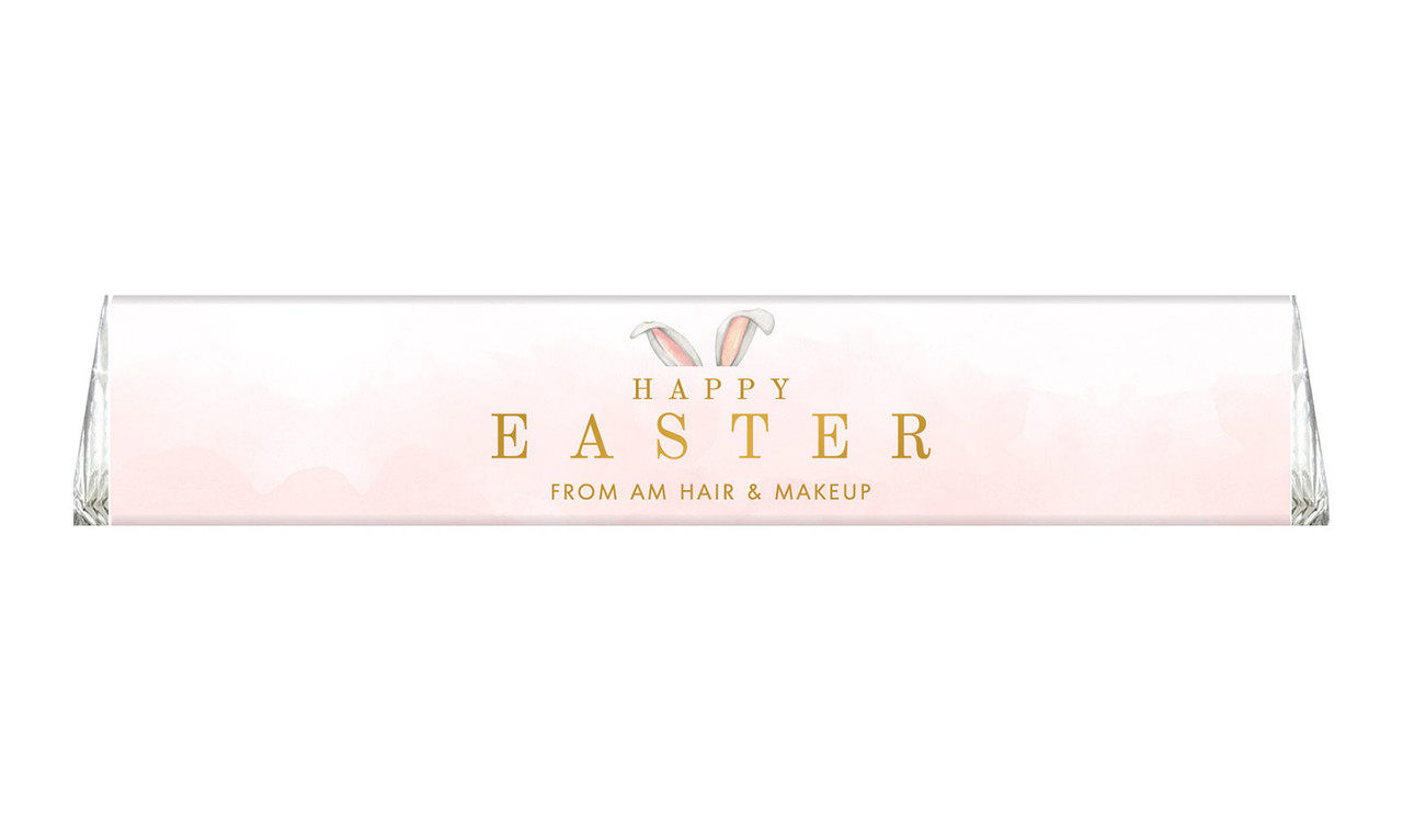 Blush Bunny Ears Personalised Easter Large Toblerone Bars 100g