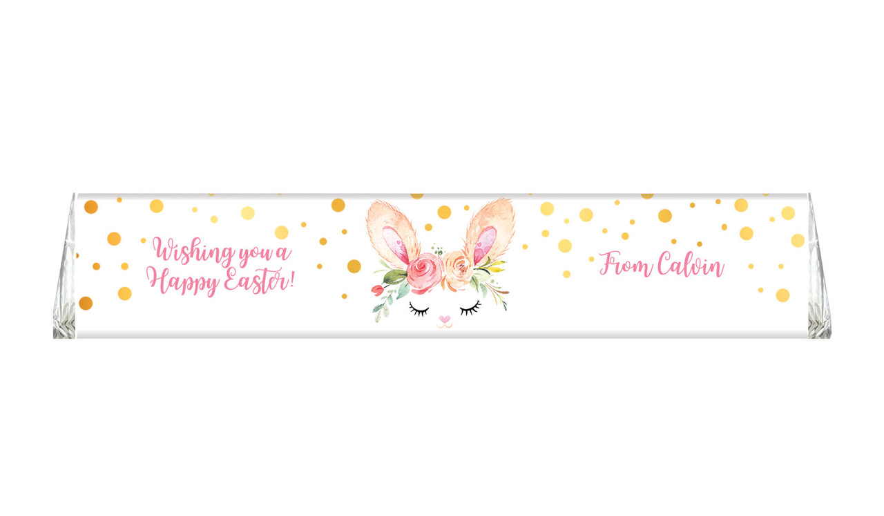 Bunny Face Personalised Large Toblerone Bar 100g 
