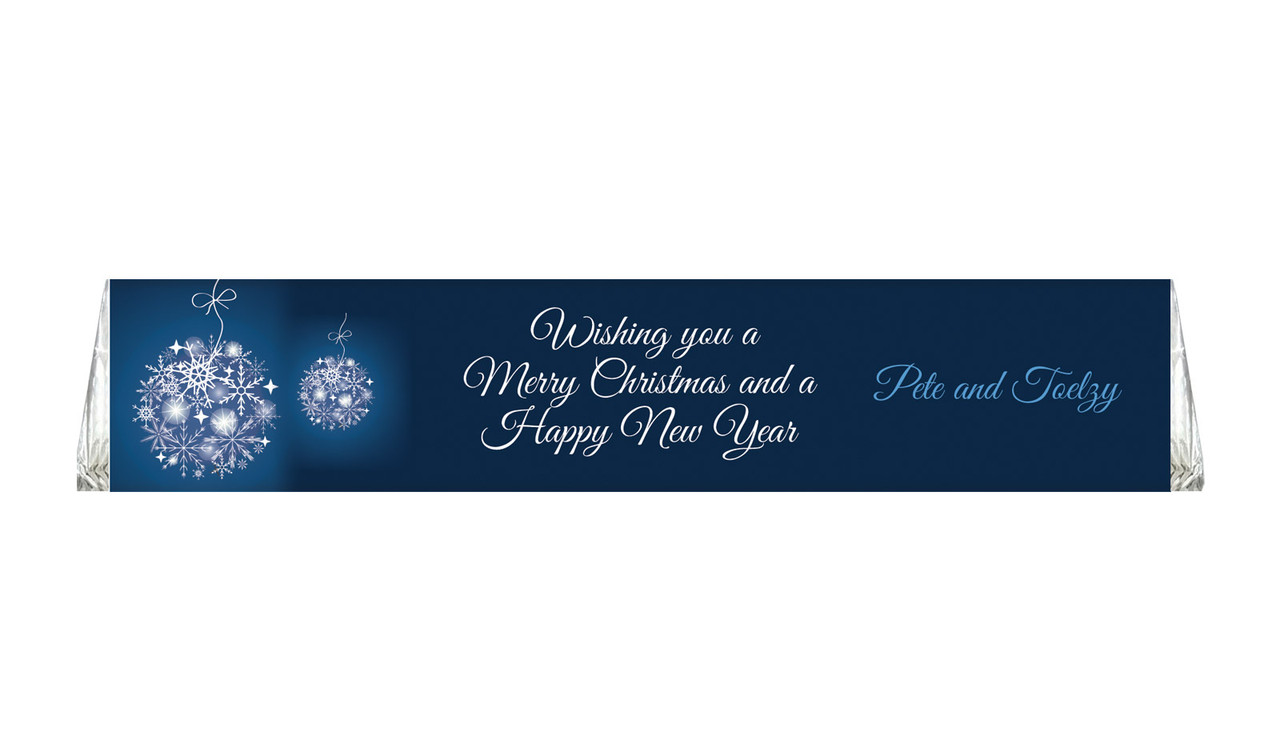 Blue Ornament Personalised Christmas Large Toblerone Chocolates 100g