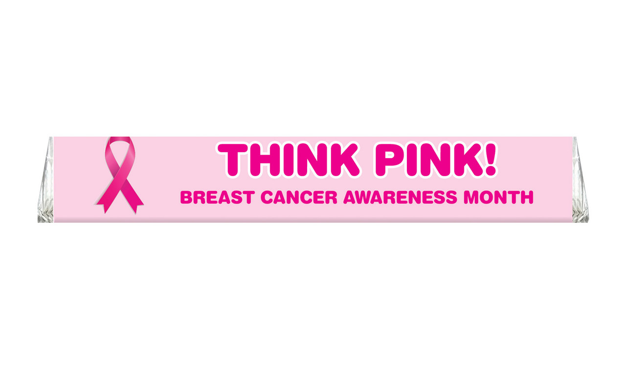 Pink Ribbon Cancer Awareness Chocolate Custom Large Toblerone 100g
