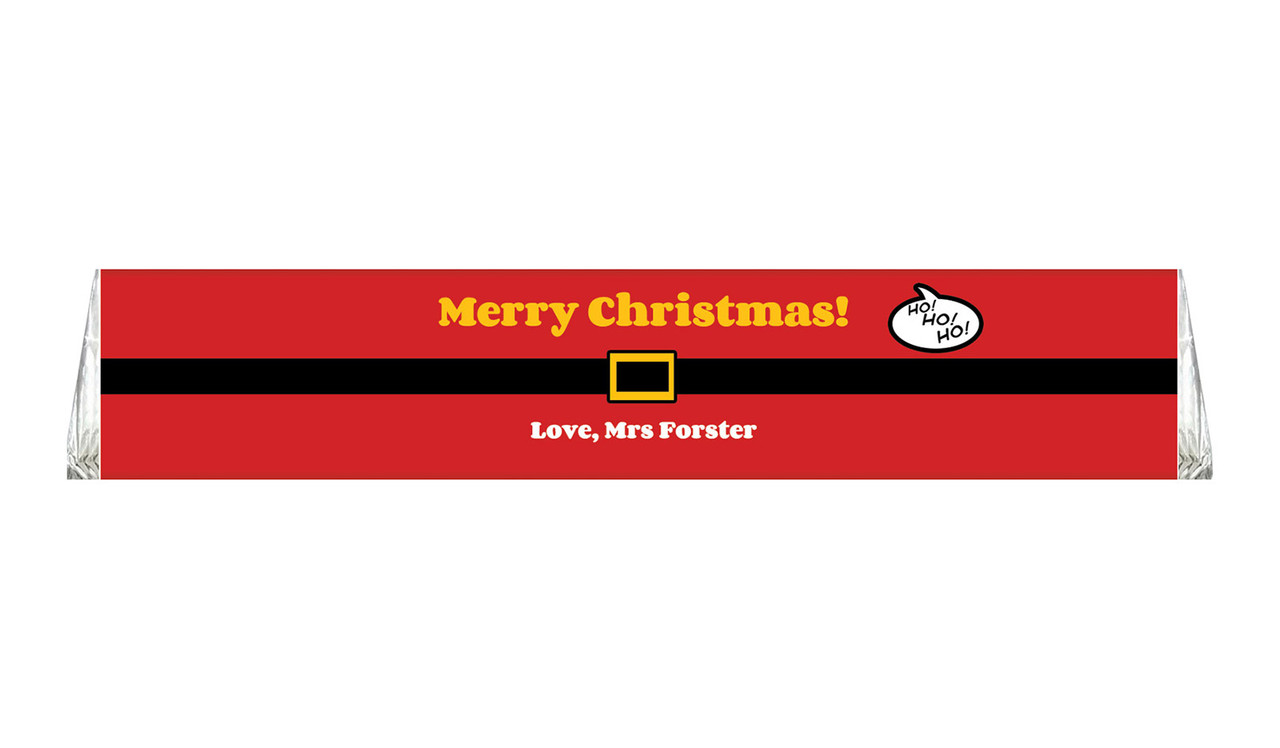 Santa Belt Personalised Christmas Large Toblerone Chocolates 100g