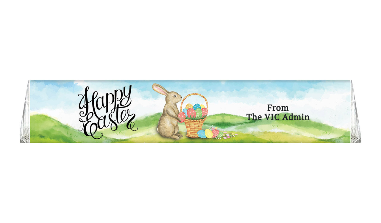 Bunny And Basket Personalised Large Toblerone Bar 100g