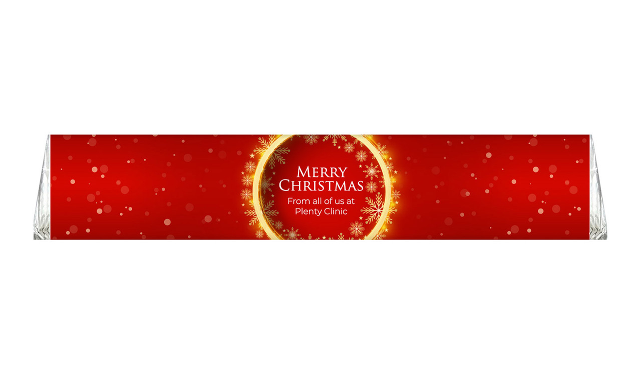 Glowing Bauble Christmas Personalised Large Toblerone Bar 100g