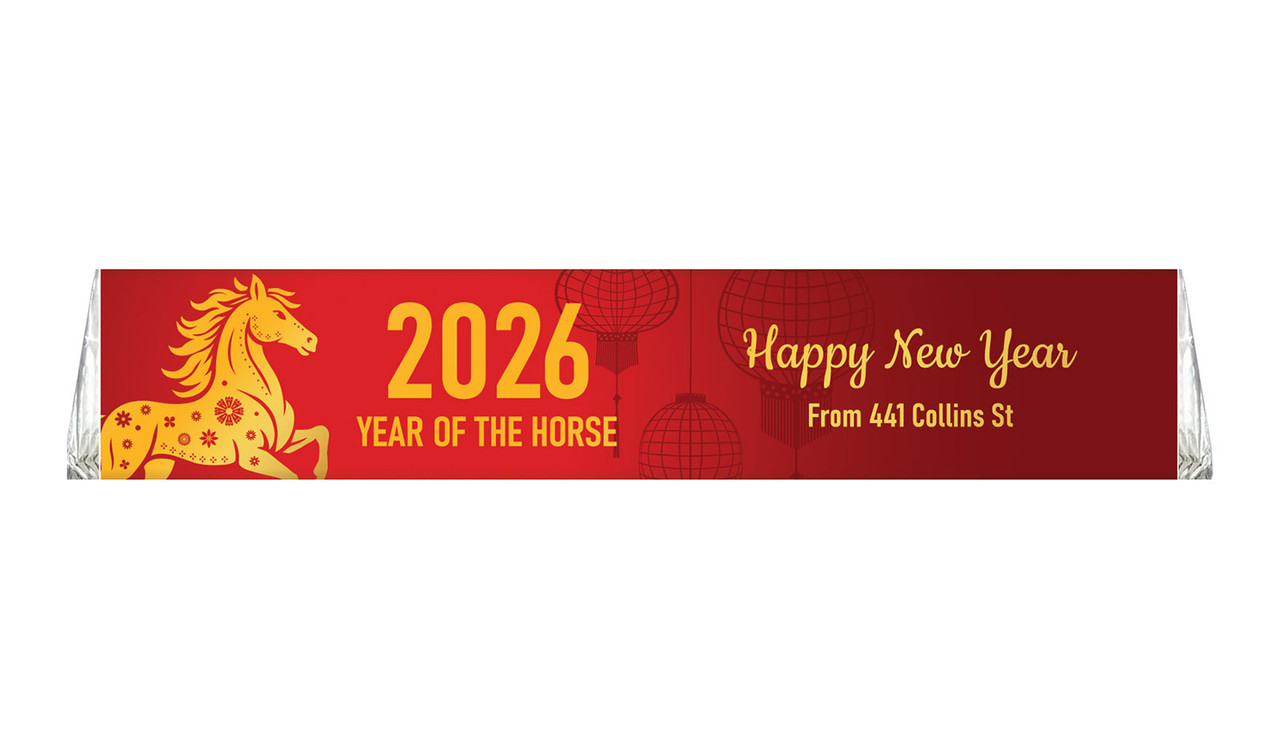Happy Chinese New Year Custom Large Toblerone Bars 100g