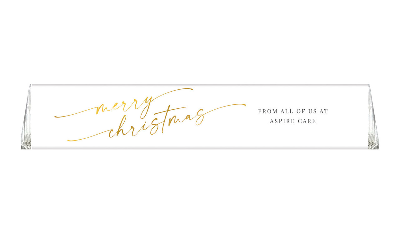 Golden Script Christmas Personalised Large Toblerone Bar 100g