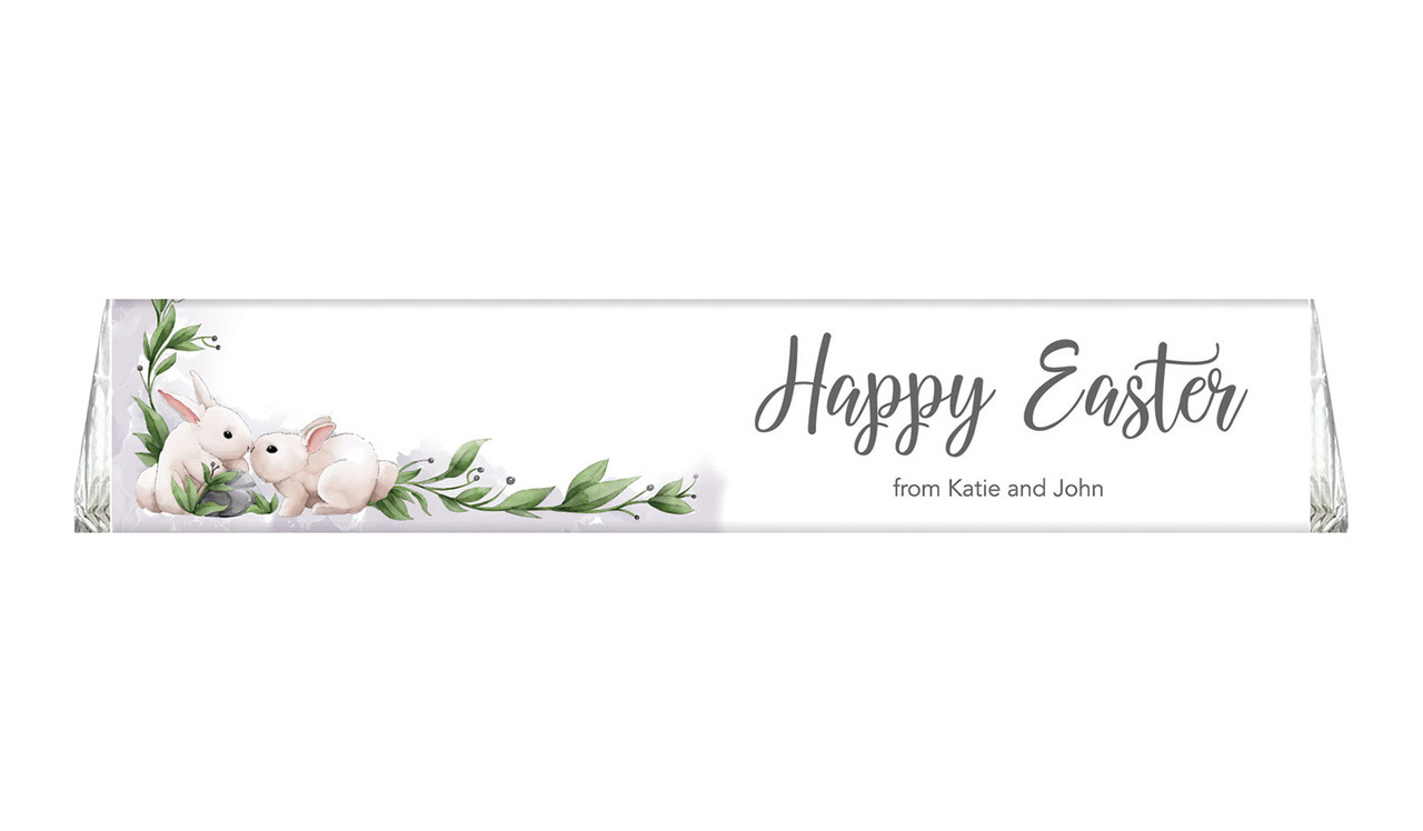 Bunny Kiss Personalised Large Toblerone Bar 100g
