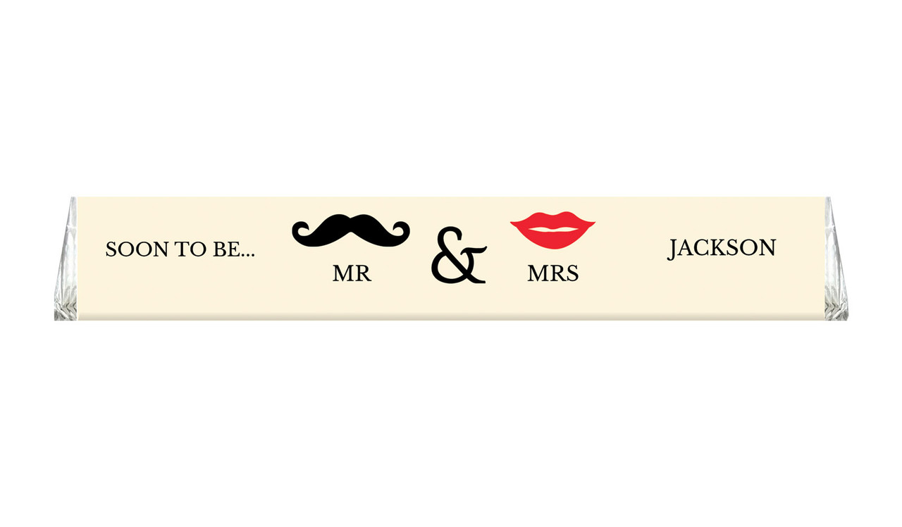 Mr And Mrs Personalised Large Toblerone Engagement Chocolates 100g