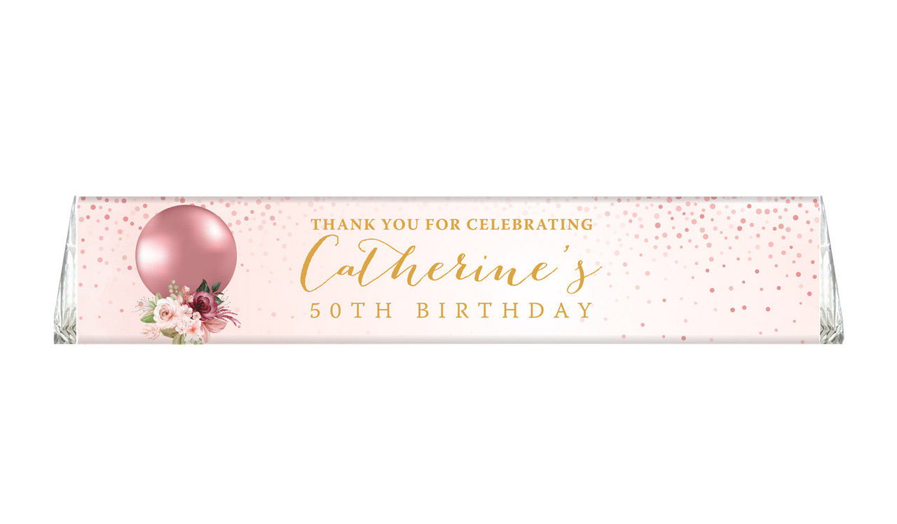 Glitter Balloon Custom Large Toblerone Chocolate Bar 100g 