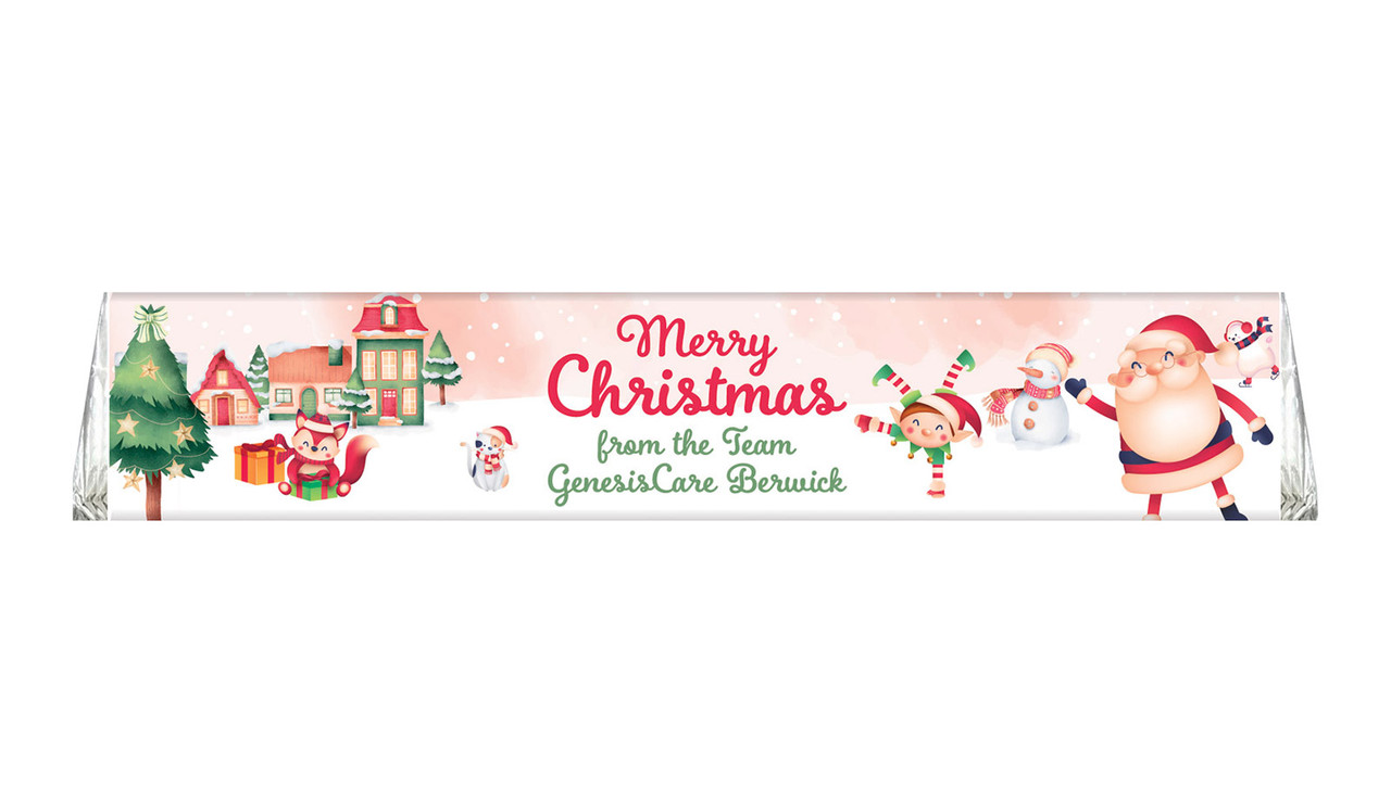 Christmas Village Personalised Christmas Large Toblerone Chocolates 100g