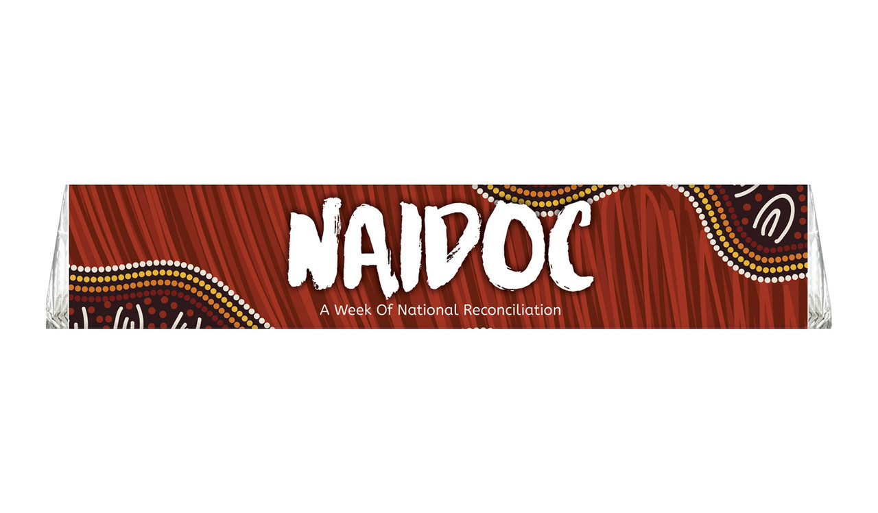 Flowing Indigenous NAIDOC Week Personalised Large Toblerone 100g