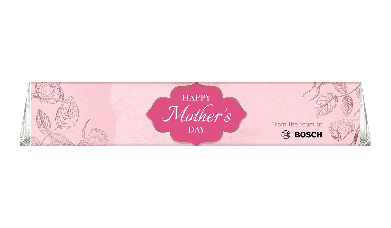 Rose Gold And Pink Personalised Large Toblerone Mother's Day Chocolates 100g