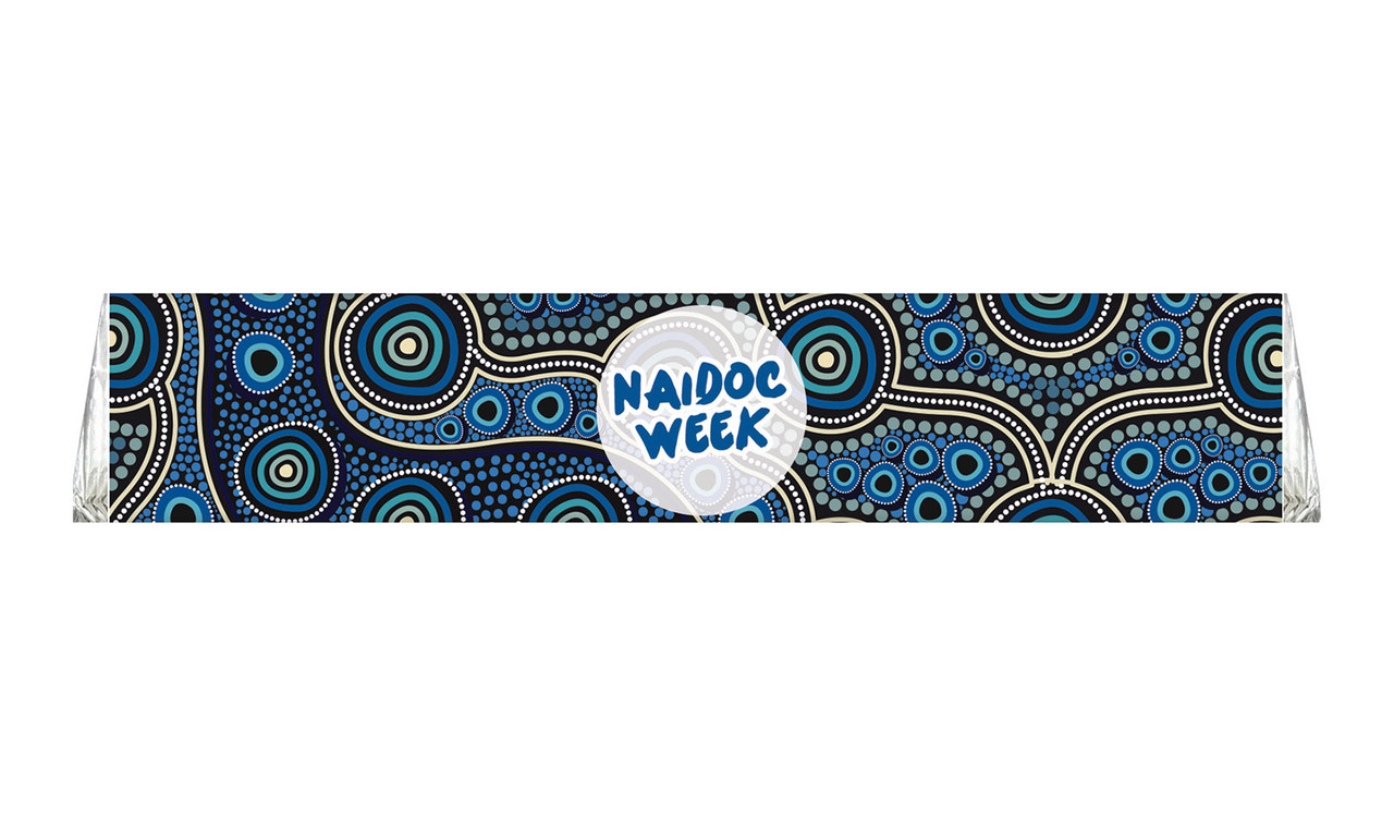 Blue NAIDOC Week Personalised Large Toblerone 100g