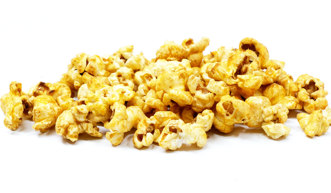 Delicious 10g of caramel flavoured sweet popcorn