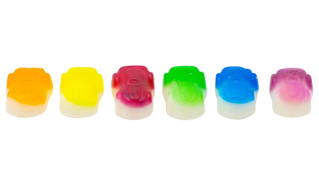Multicolour variety of racing car lollies