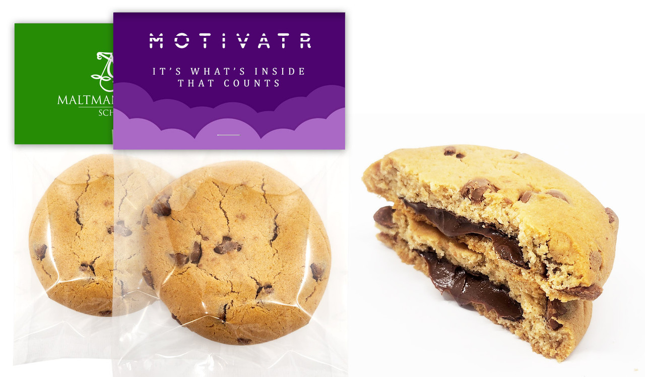 Nutella Filled Choc-Chip Cookies (Halal-Certified) - Pack Of 12