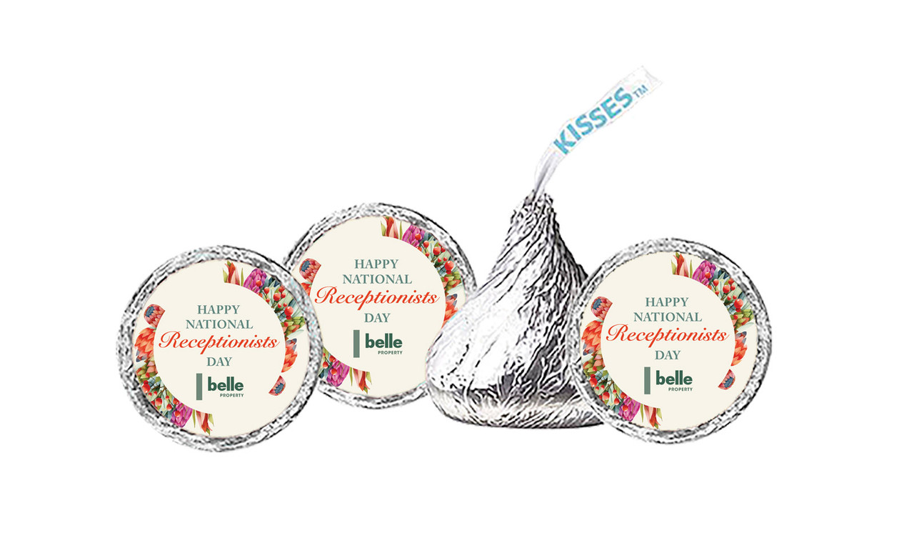 Receptionists Day Branded Hersheys Kisses
