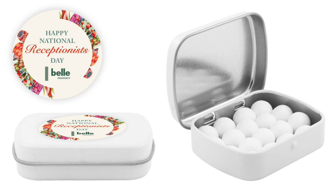 Receptionists Day Branded Mint Tins