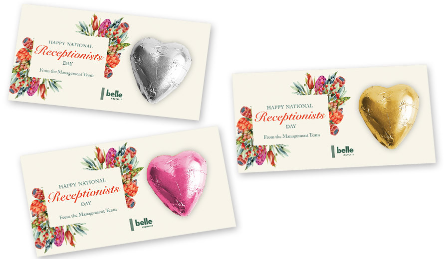 Receptionists Day Heart Card
