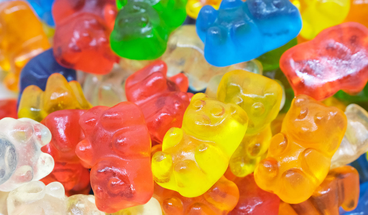 Close up of Gummi Bears