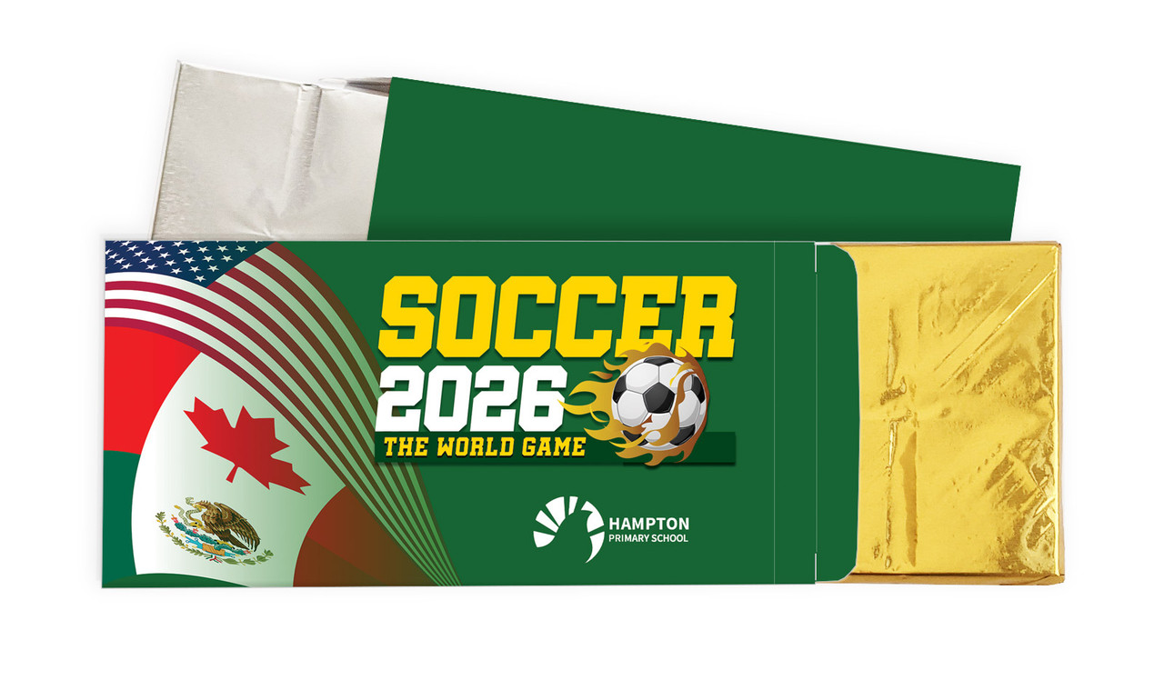 Soccer Championship Chocolate Bar In A Box