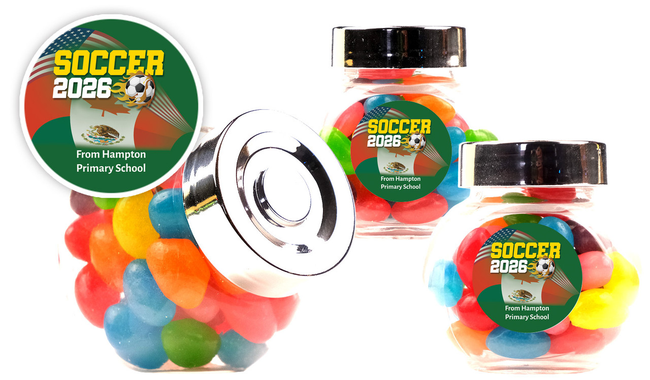 Soccer Championship Custom Mini Candy Jar