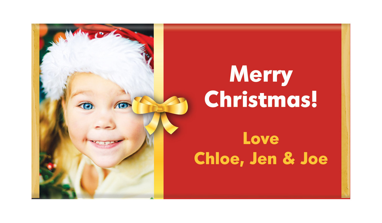 Add A Photo Christmas Personalised Chocolates
