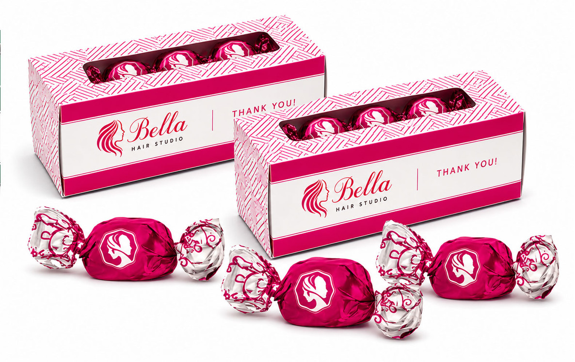 Branded Display Box With Cherry Dark Chocolate Truffles (Pack Of 20)