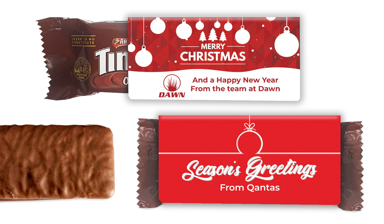 Individual TimTam TM With Christmas Branded Sleeve (Box Of 150)