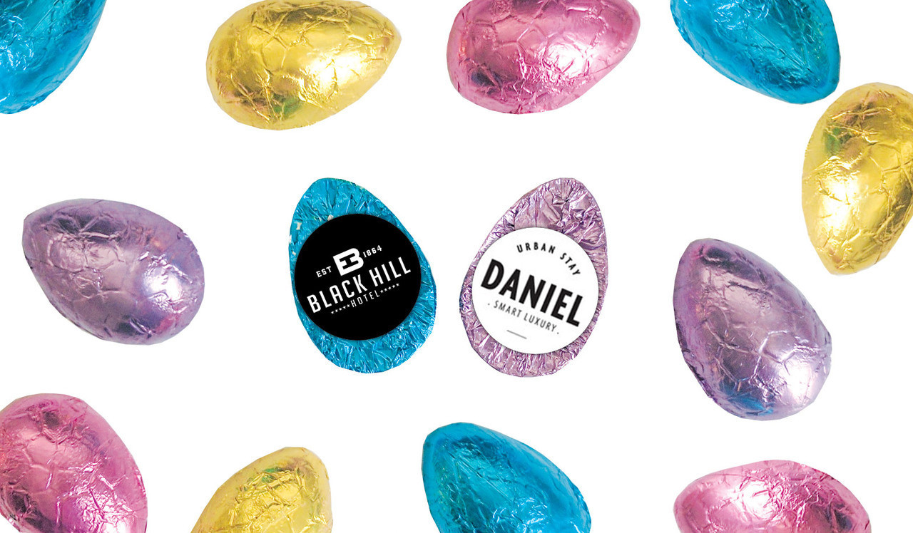 Personalised Chocolate Half Easter Eggs