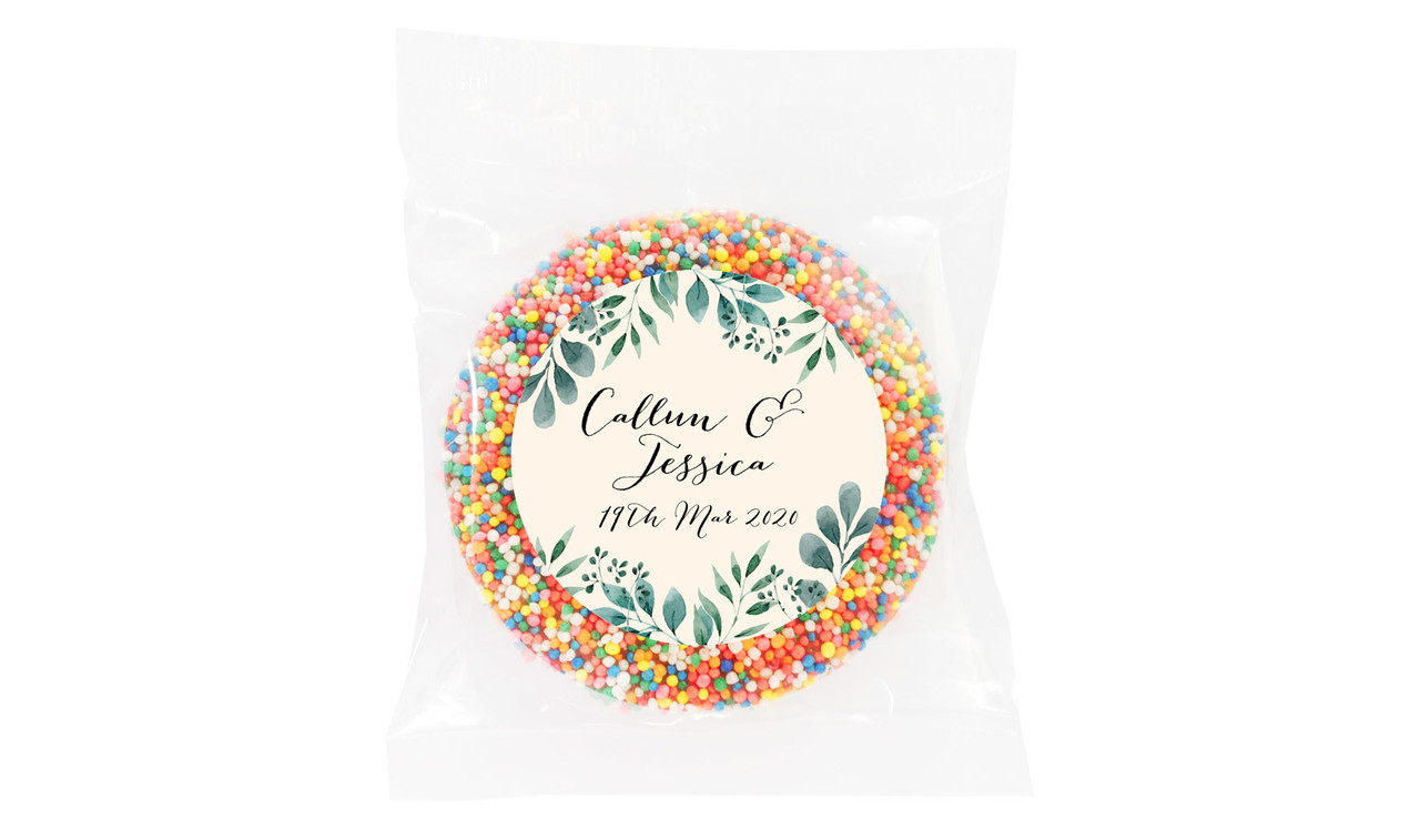 Branches On Cream Personalised Giant Chocolate Freckles