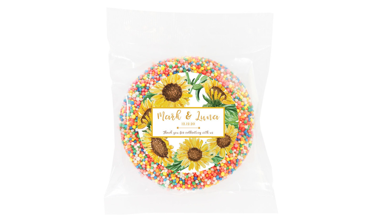 Sunflower Personalised Giant Chocolate Freckles