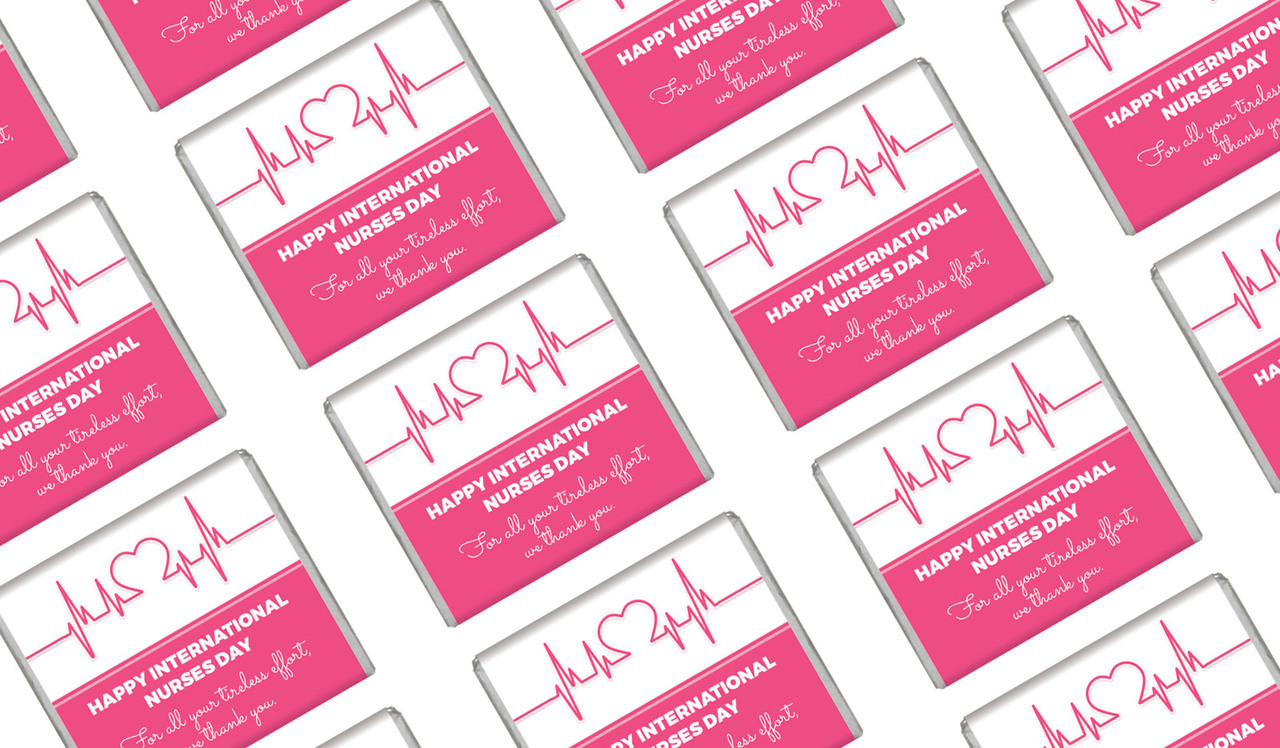 Heart Rate Nurses Day Personalised Mini Chocolates