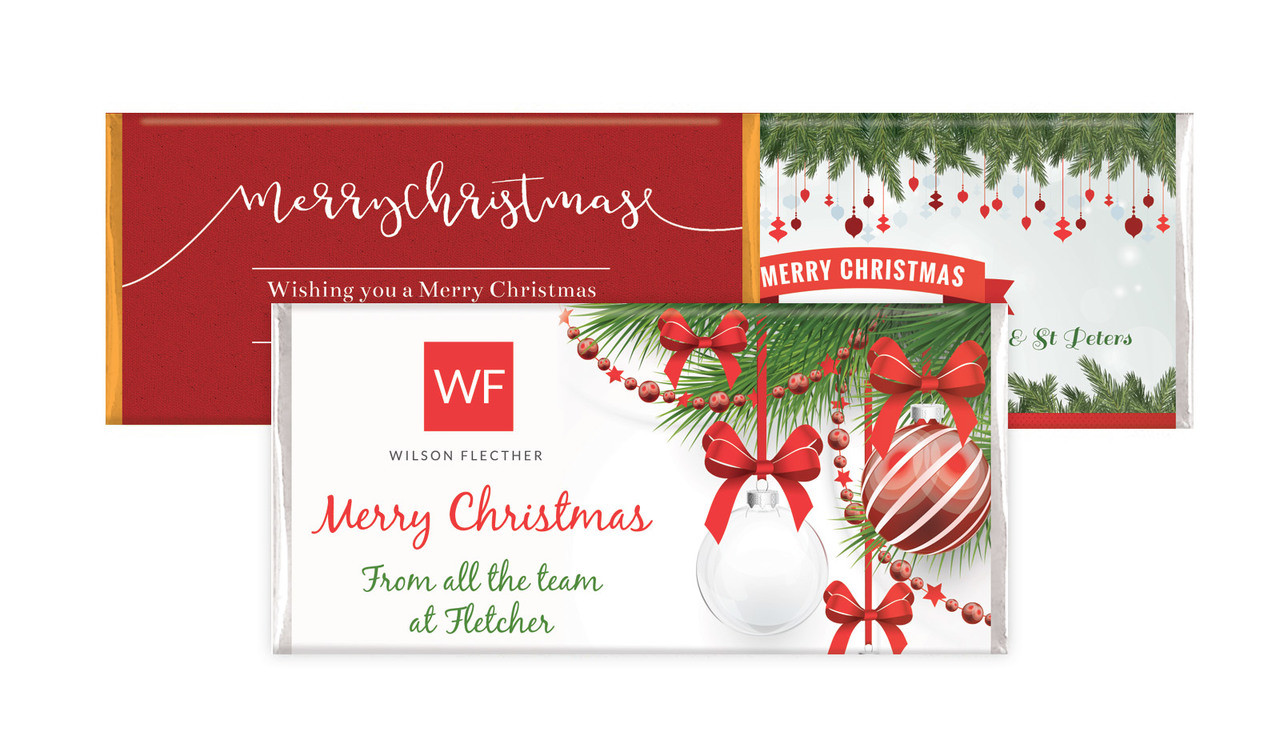 Christmas Personalised Chocolate Bar (35g & 100g Sizes)