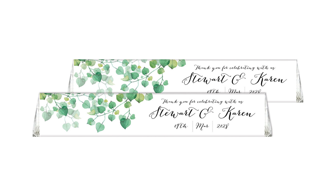 Hanging Leaves Custom Toblerone Engagement Chocolates 50g