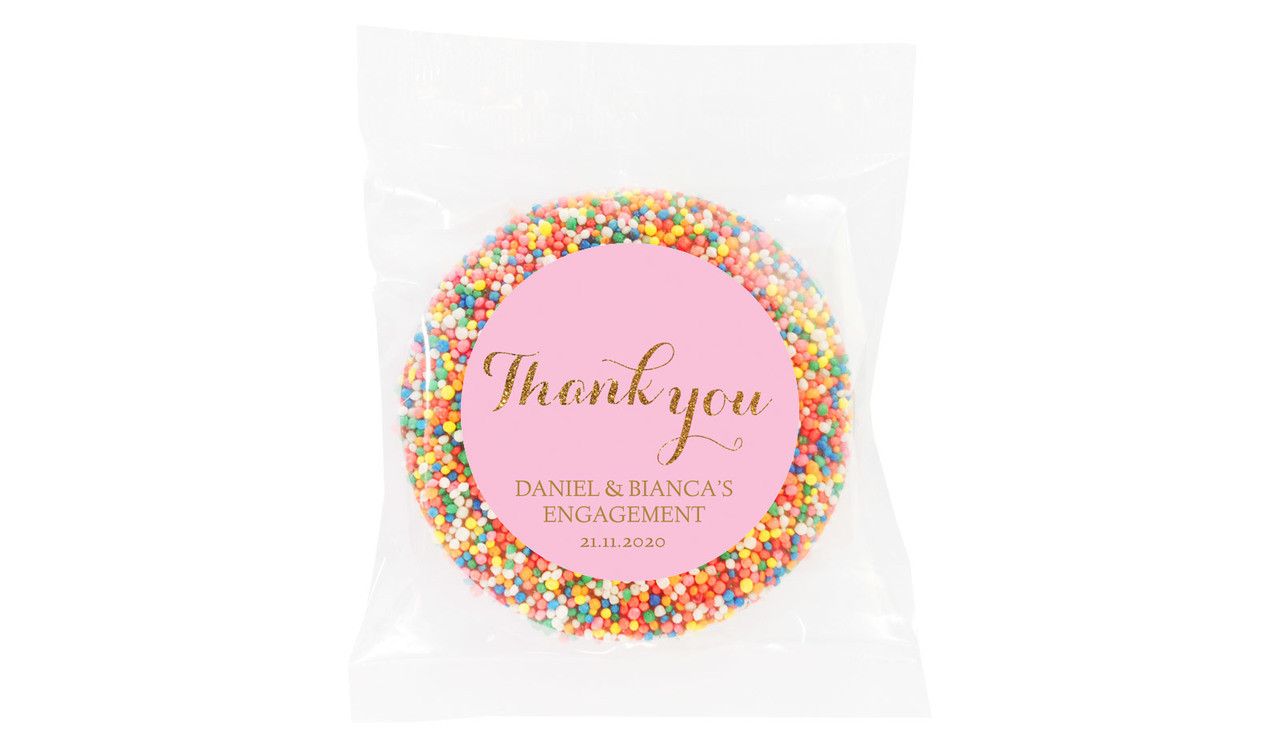 Golden Thank You Custom Engagement Giant Freckle