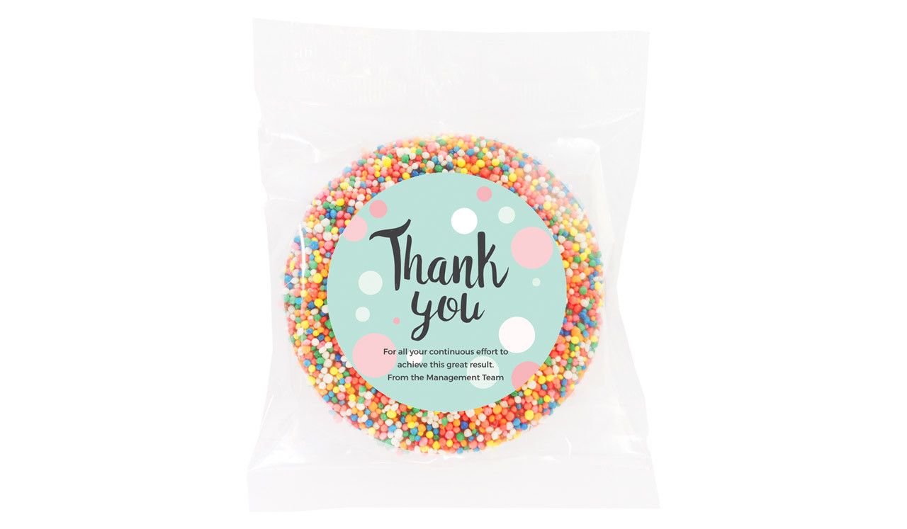 Dots Thank You Chocolate Freckle