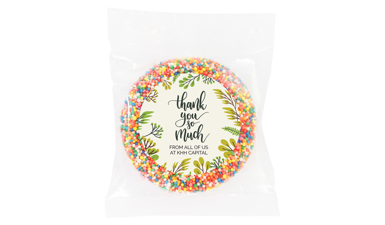 Floral Thank You Chocolate Freckle
